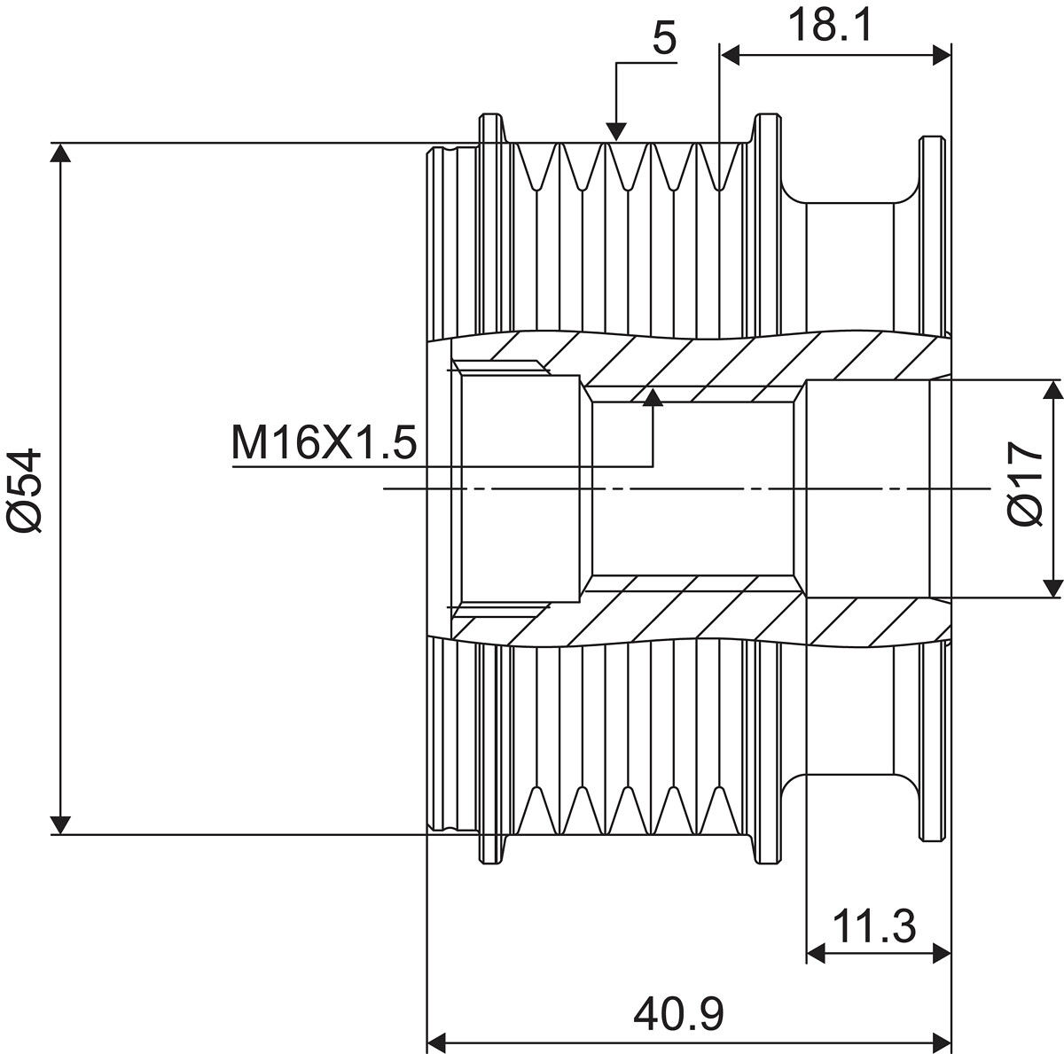 DISPOSITIVO RUOTA LIBERA ALTERNATORE